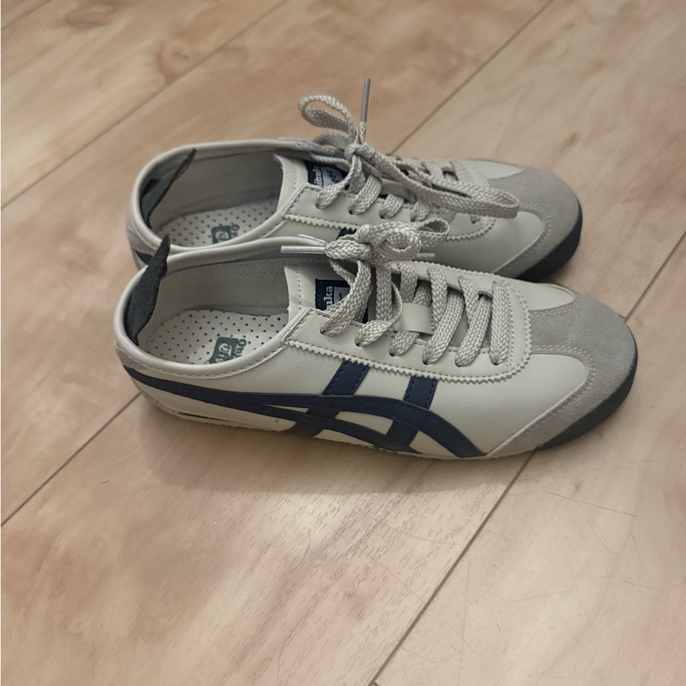 Onitsuka Tiger by Asics White and Navy Classic Sneakers